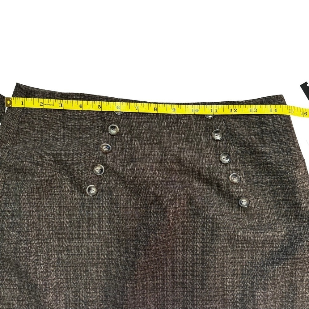 Vintage BCX Women's Brown Tweed Skirt Suit Set Skirt SZ 5 Jacket Size Large NWT - Picture 12 of 16